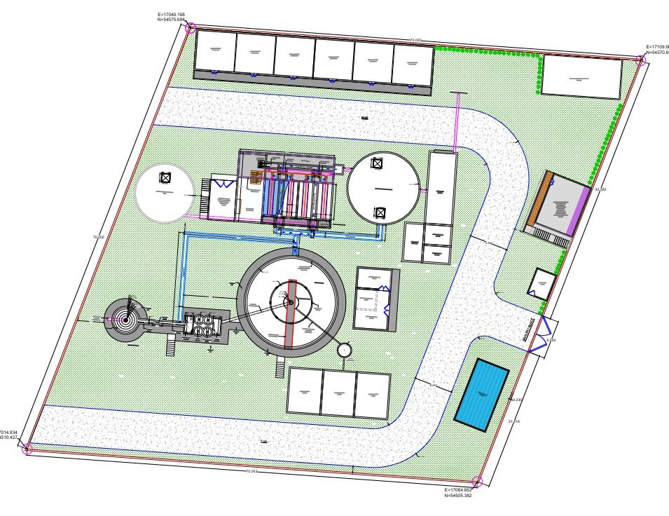 Water Treatment Plant Layout